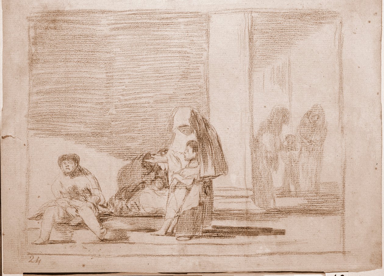 The Disasters of War: Zdraví a nemocní (kresba od Francisco de Goya