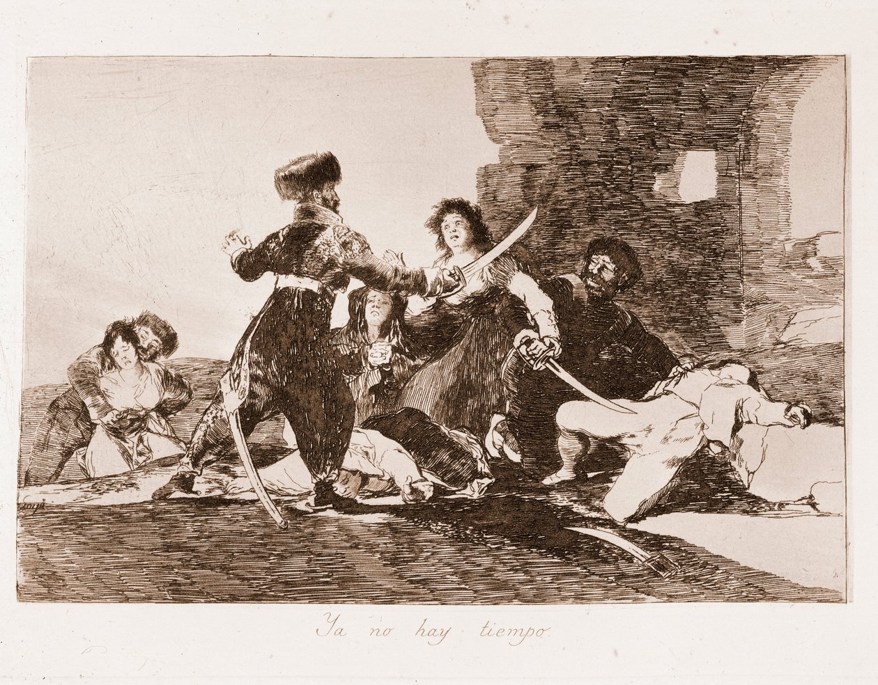 The Disasters of War: Už je příliš pozdě (lept po kresbě od Francisco de Goya