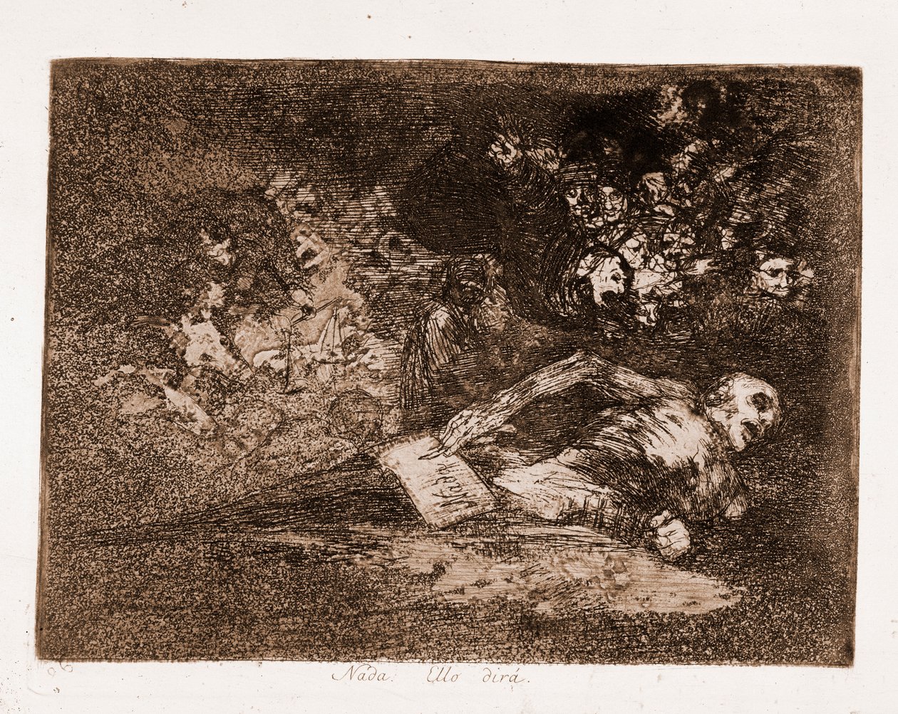 The Disasters of War: Nic, to řekne on (lept z přípravné kresby od Francisco de Goya