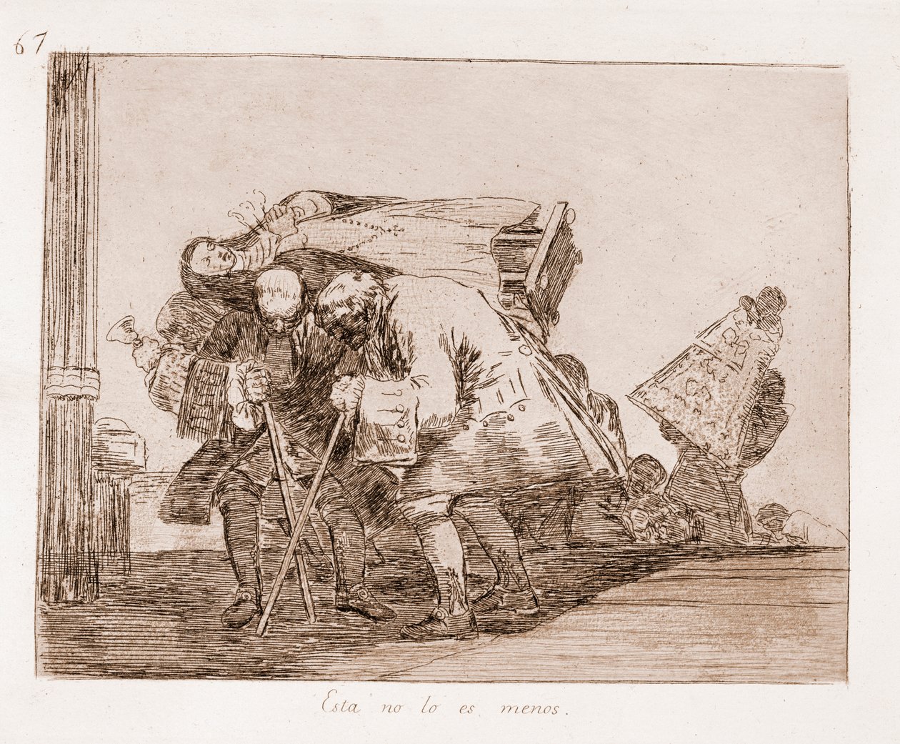 The Disasters of War: Toto není nic menšího (lept z přípravné kresby od Francisco de Goya