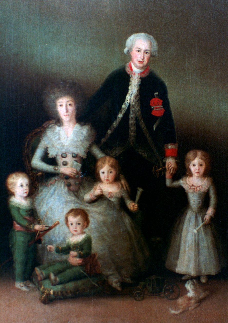 Vévoda z Osuny a jeho rodina, 1788 od Francisco de Goya
