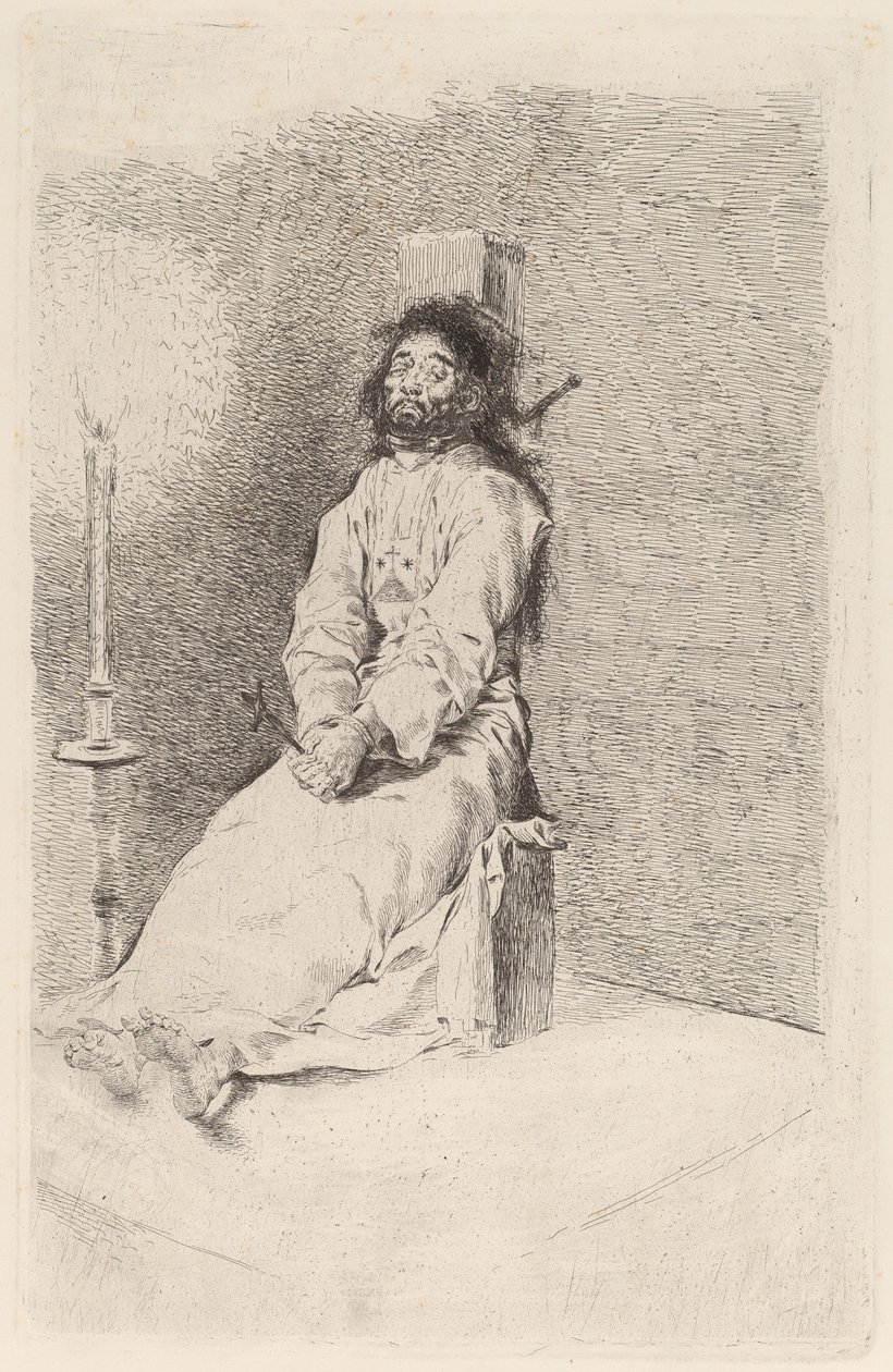 Garroted Man od Francisco de Goya