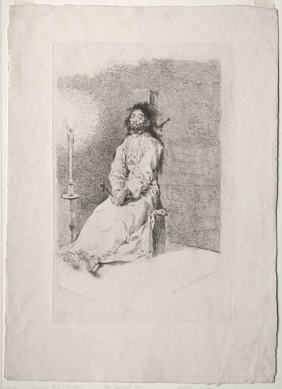 Garroted Man od Francisco de Goya