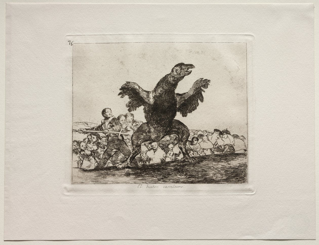 The Horrors of War: A Carnivorous Vulture od Francisco de Goya