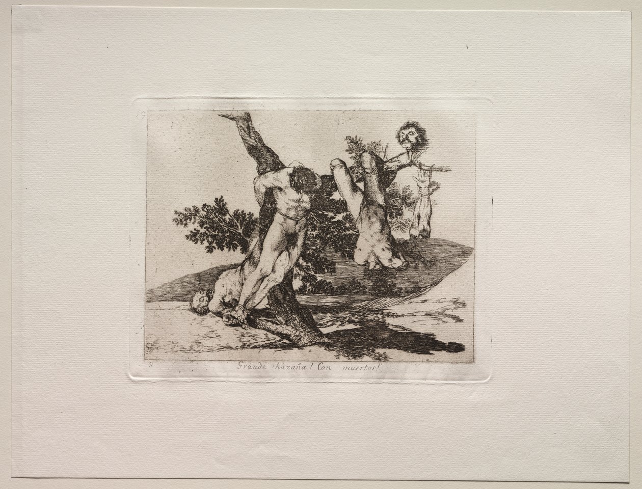 The Horrors of War: Heroic Feat! S mrtvými muži! od Francisco de Goya