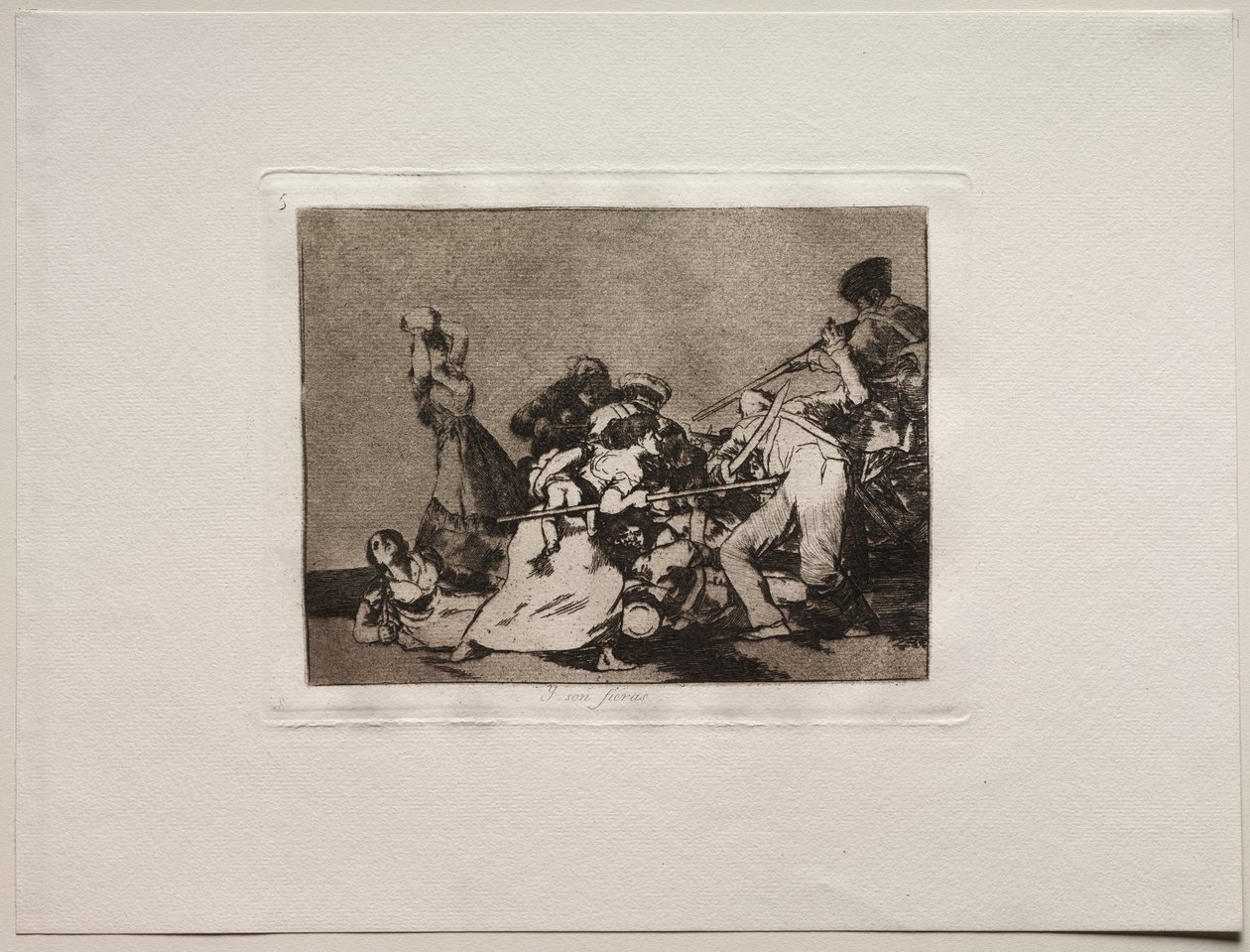 The Horrors of War: A oni jsou jako divoká zvířata od Francisco de Goya