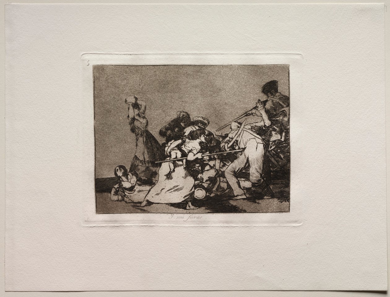 The Horrors of War: A oni jsou jako divoká zvířata. od Francisco de Goya