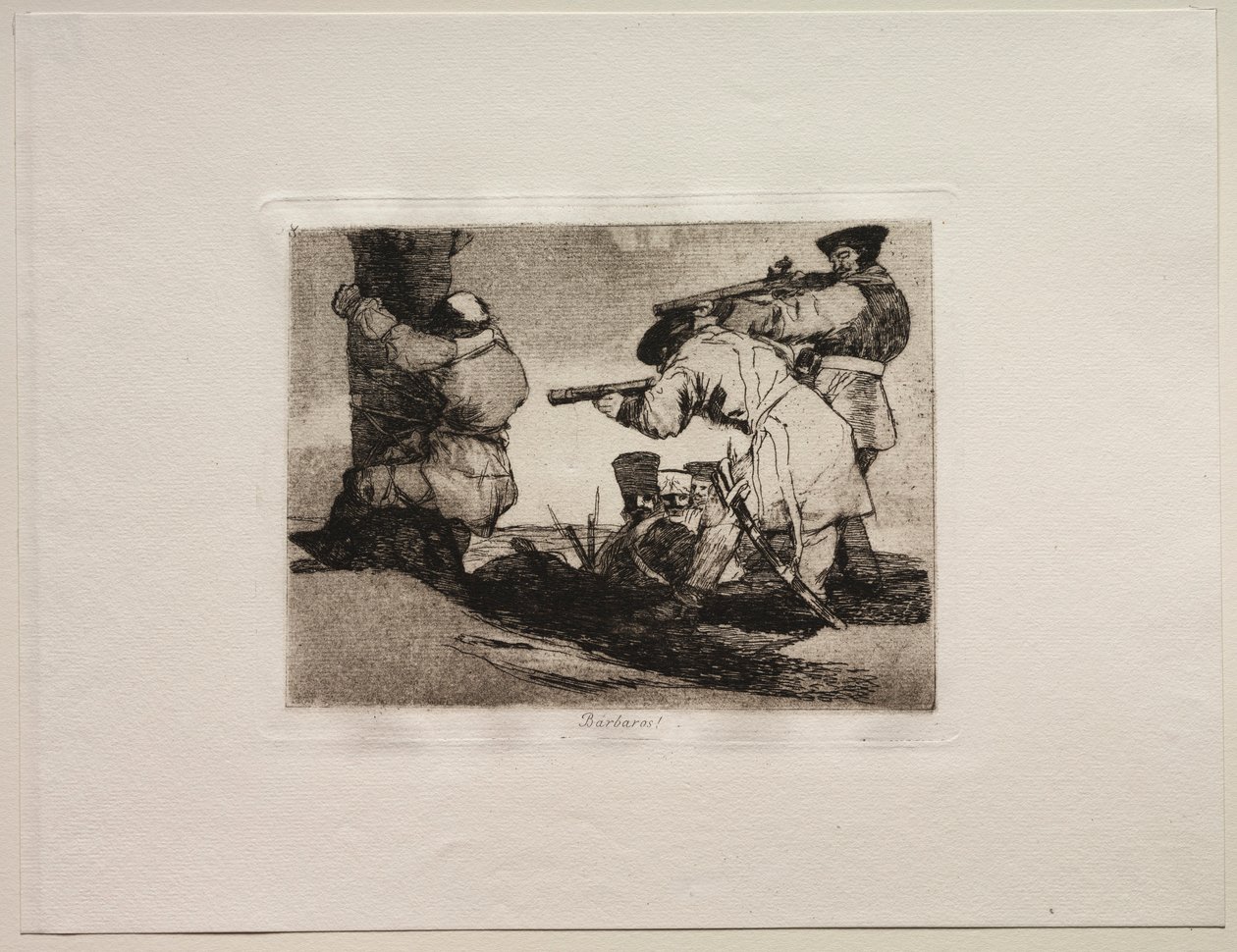 Hrůzy války: Barbaři!. od Francisco de Goya