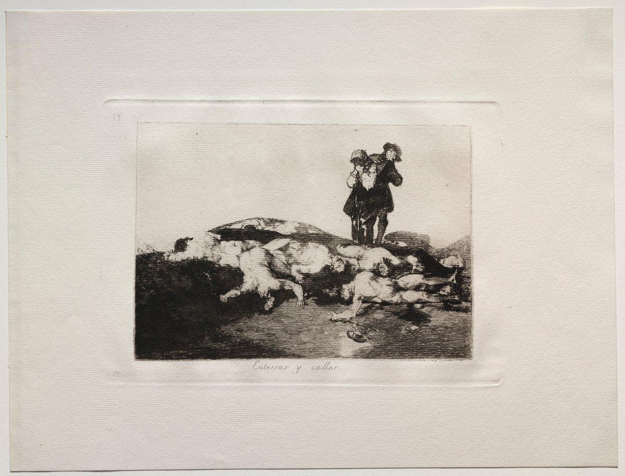 The Horrors of War: Bury them and Keep Quiet. od Francisco de Goya