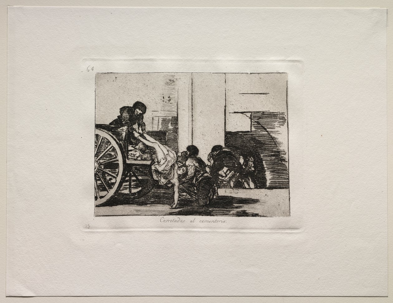 The Horrors of War: Cartloads to the Cemetery od Francisco de Goya