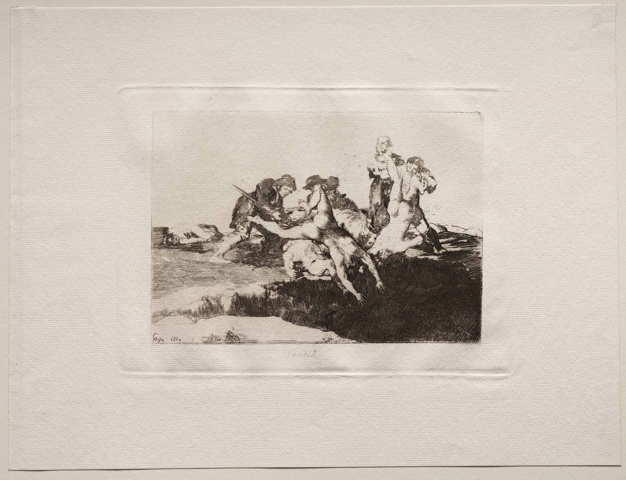 The Horrors of War: Charity, 1810. od Francisco de Goya