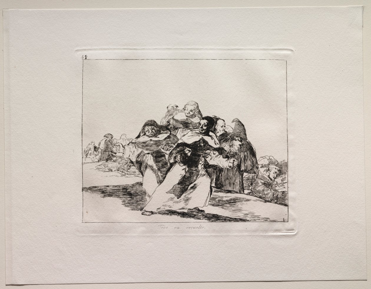The Horrors of War: Everything is Topsy-Turvy. od Francisco de Goya