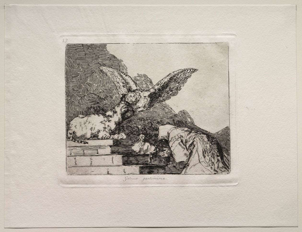 The Horrors of War: Kočičí pantomima. od Francisco de Goya