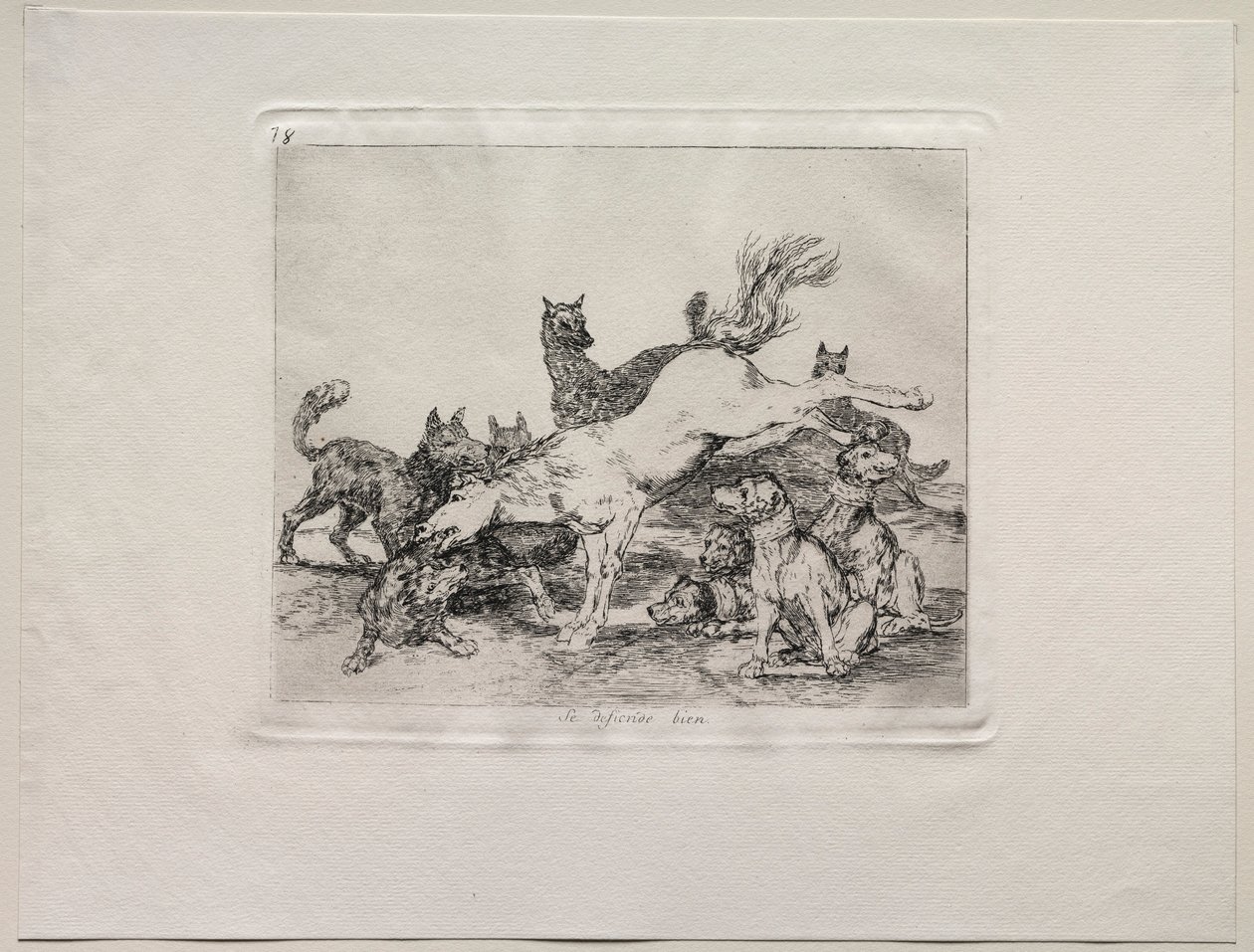 The Horrors of War: On se brání dobře. od Francisco de Goya