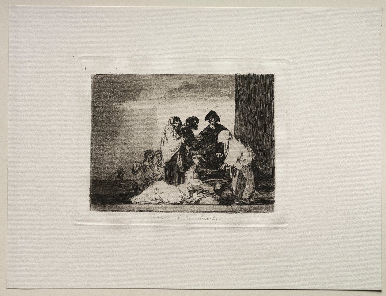 The Horrors of War: Thanks To The Millet. od Francisco de Goya