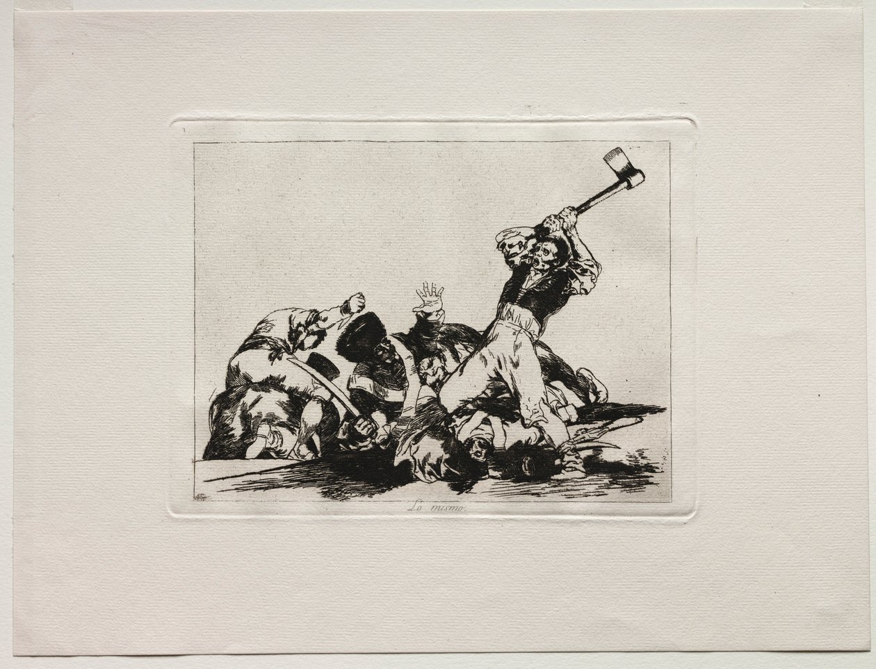 The Horrors of War: To samé. od Francisco de Goya