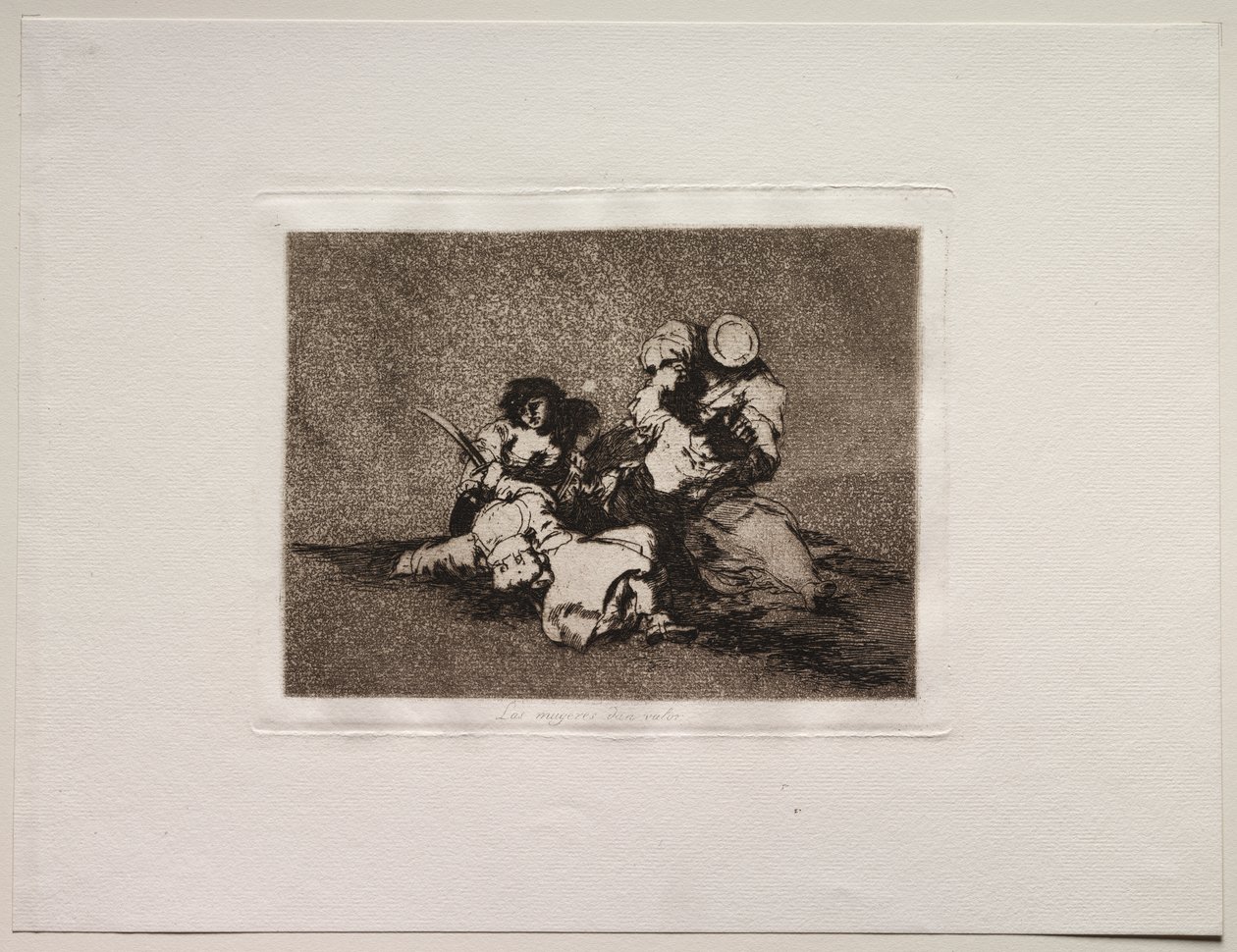 Hrůzy války: Ženy dodávají odvahu od Francisco de Goya