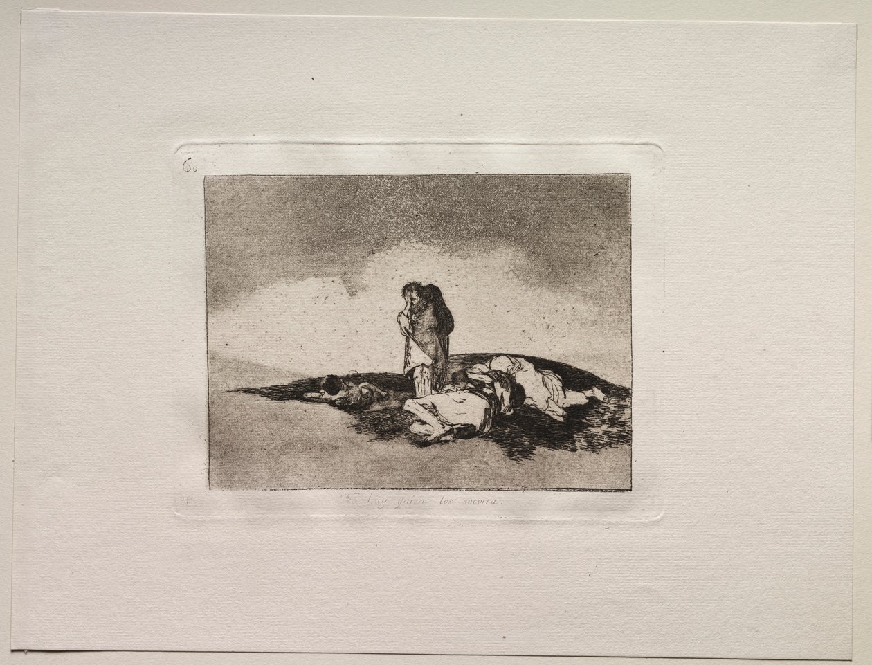 The Horrors of War: Neexistuje nikdo, kdo by jim pomohl. od Francisco de Goya