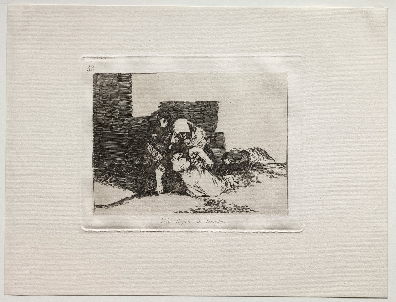 Hrůzy války: Nepřijdou včas. od Francisco de Goya