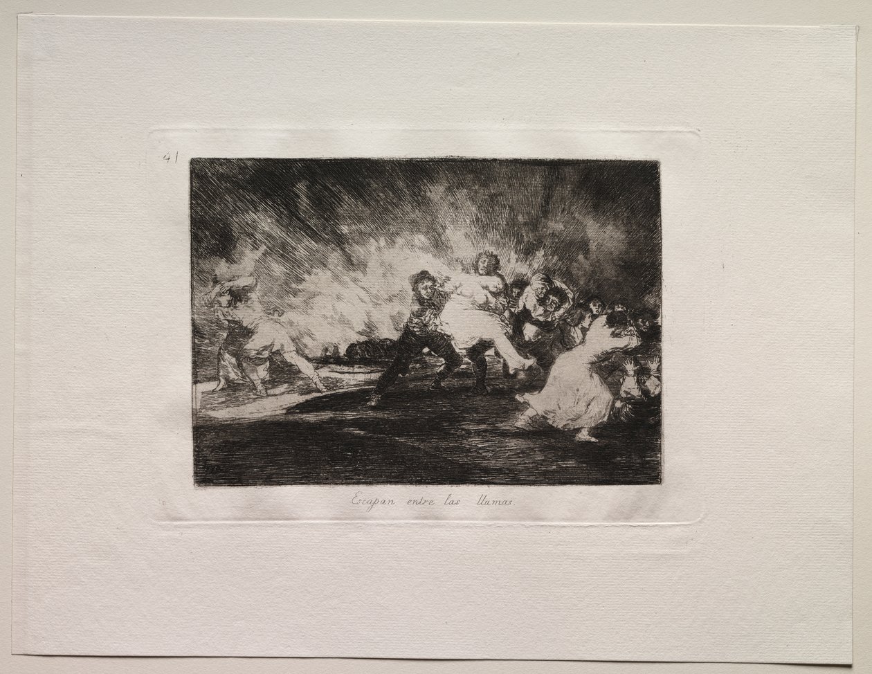 The Horrors of War: They Escape Through the Flames od Francisco de Goya