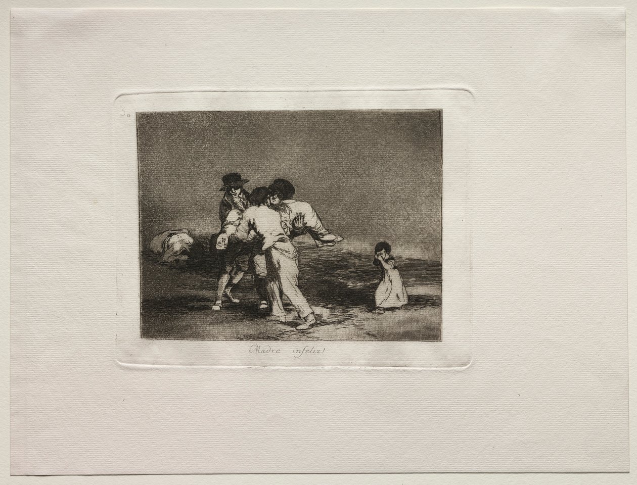 The Horrors of War: Unhappy Mother. od Francisco de Goya