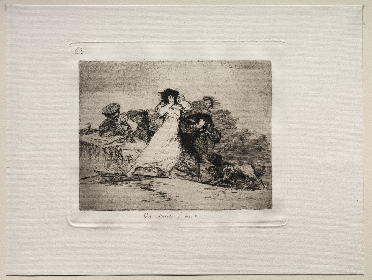 The Horrors of War: Co je to Hubbub? od Francisco de Goya