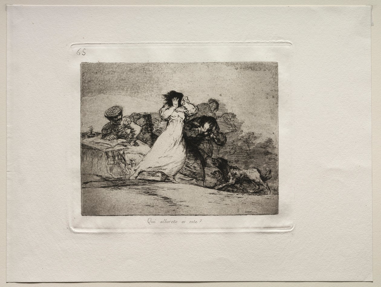 The Horrors of War: Co je to Hubbub. od Francisco de Goya