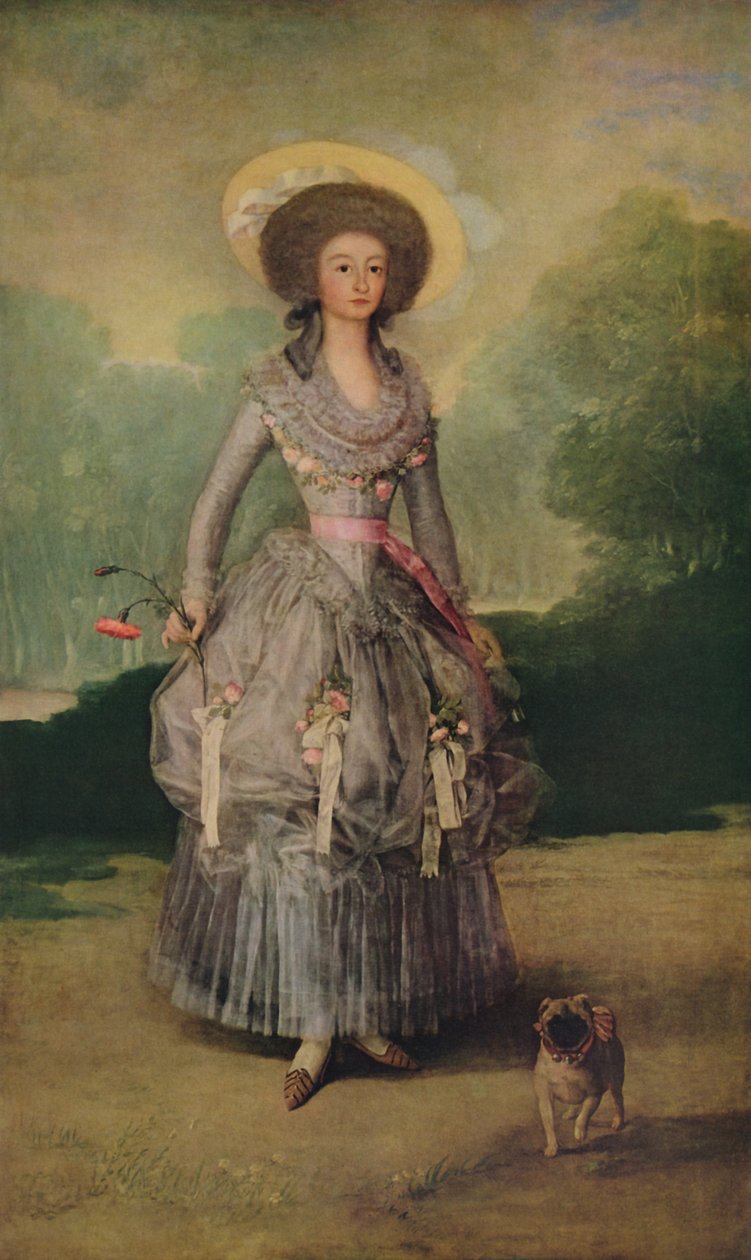 Marquesa de Pontejos, c1786 od Francisco de Goya