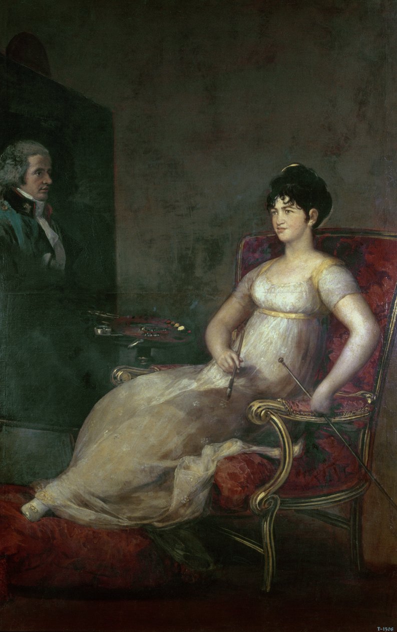 Marquesa de Villafranca maluje svého manžela, 1804 od Francisco de Goya