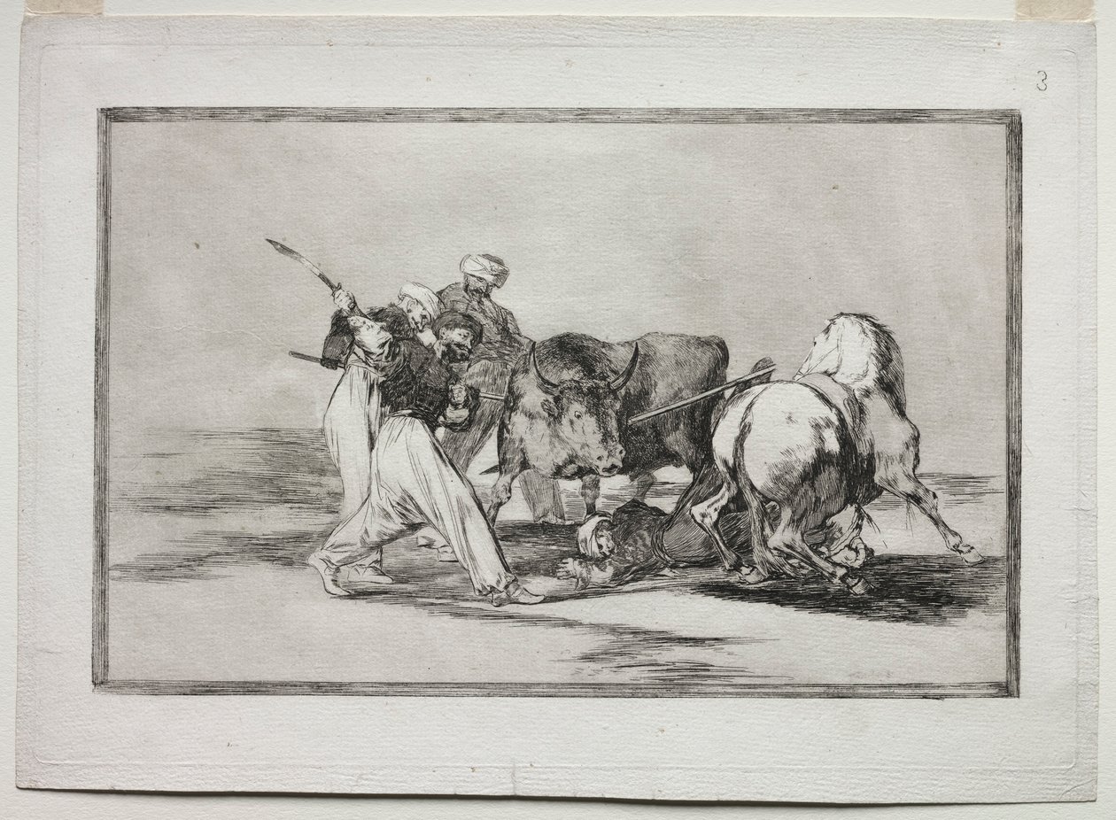Maurové se usadili ve Španělsku, vzdali se pověr koránu, přijali toto umění..., 1815-1816 od Francisco de Goya