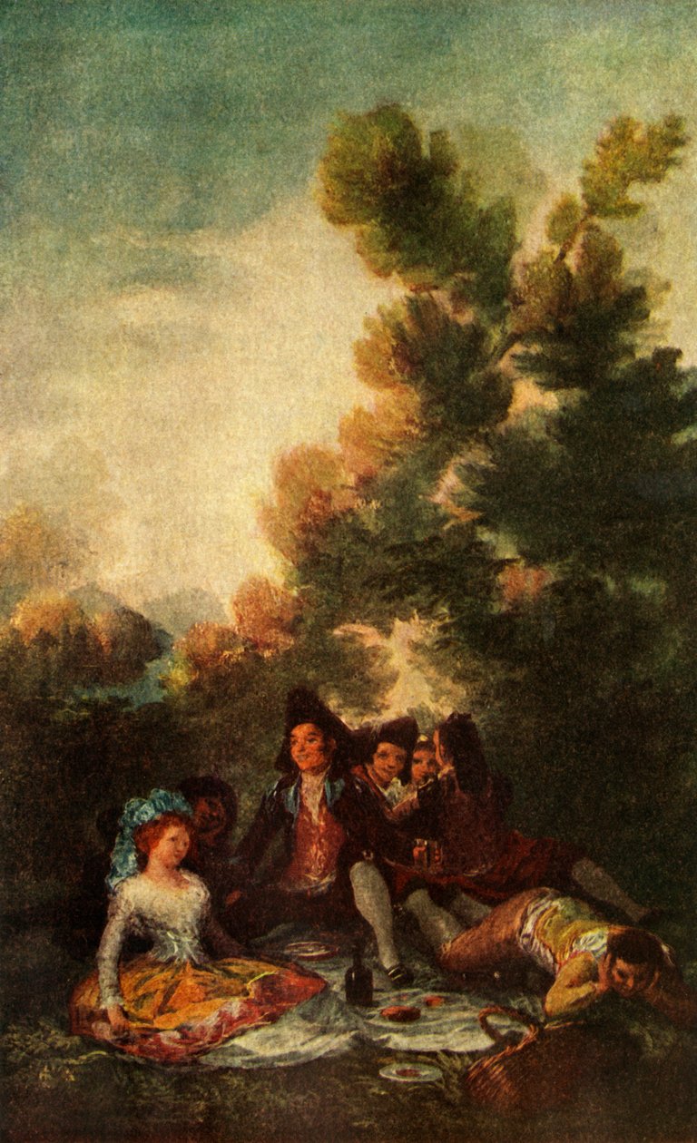 Piknik, 1785-1790, 1938 od Francisco de Goya
