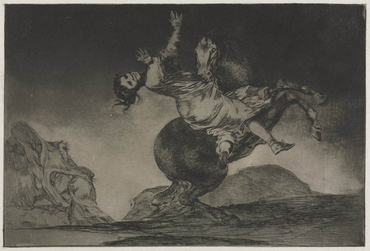 Přísloví: Únosce koní od Francisco de Goya
