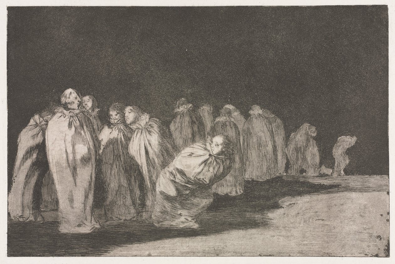 Přísloví: Muži v pytlích, 1864. od Francisco de Goya