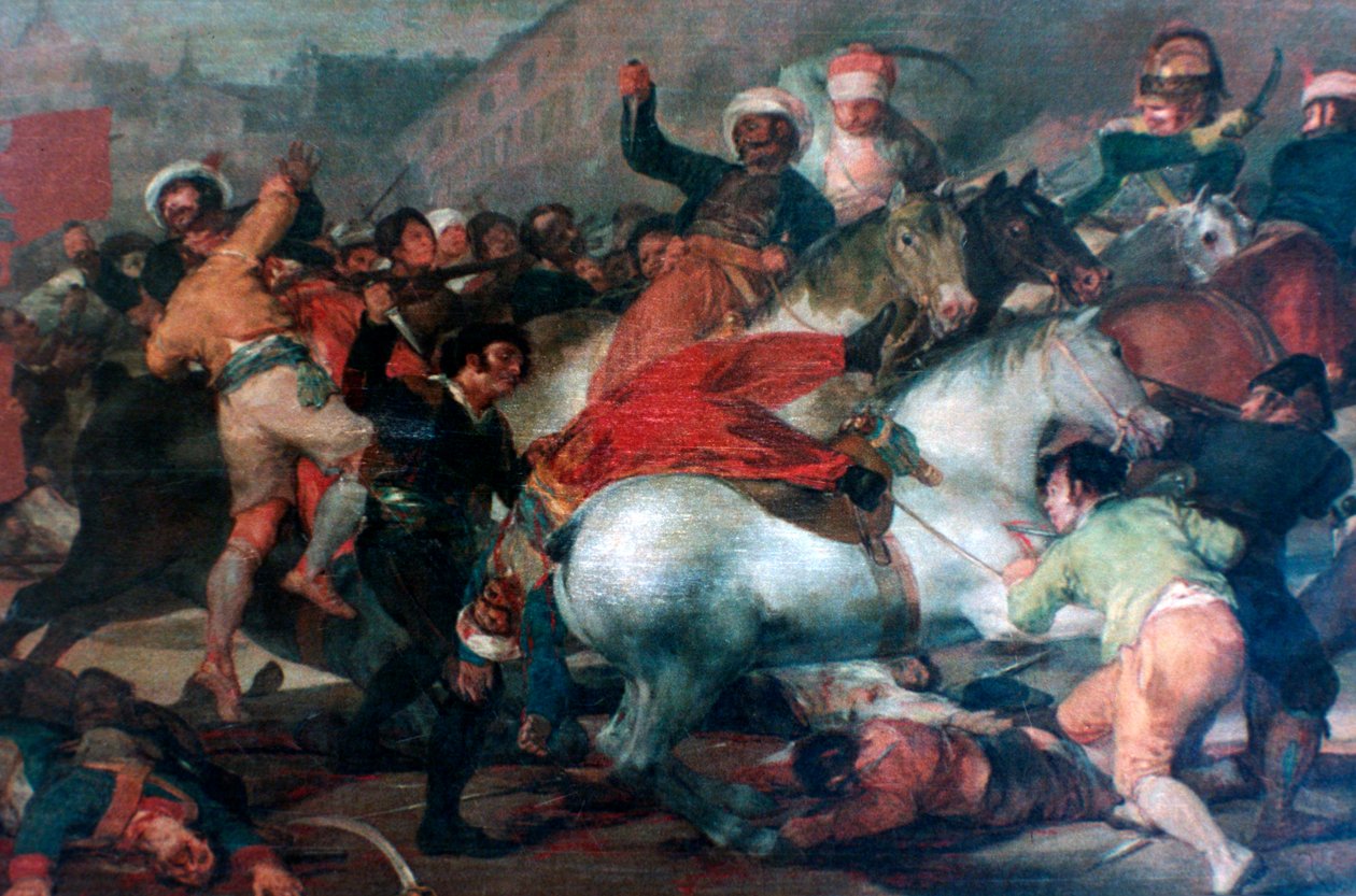 Druhý květen 1808: Obvinění Mameluků, 1814 od Francisco de Goya