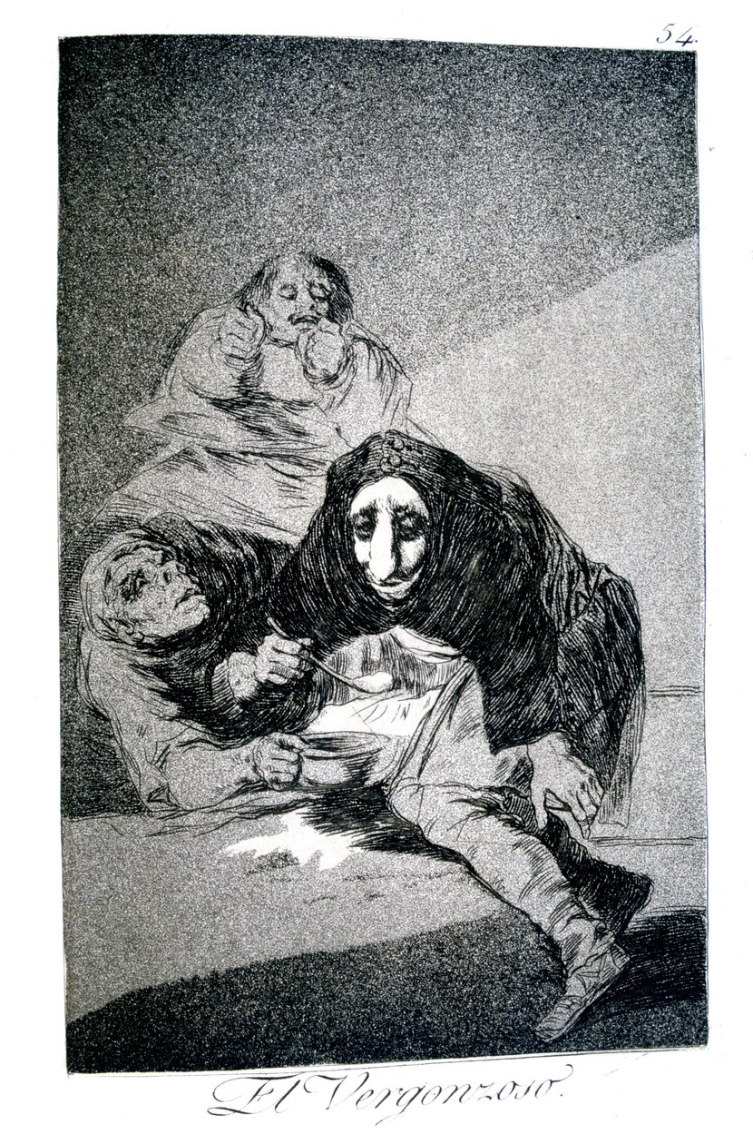 The Shamefaced One, 1799 od Francisco de Goya
