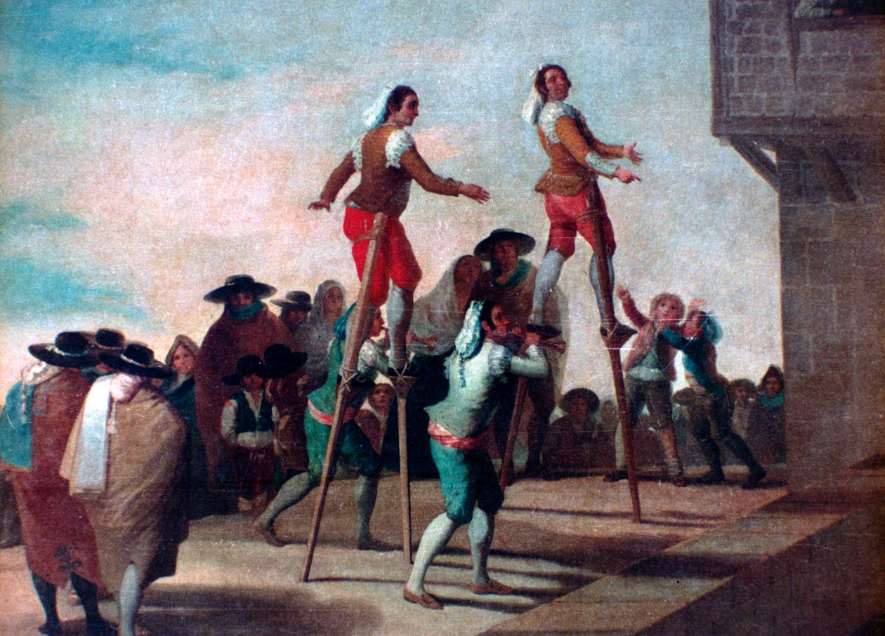 Chůdy, c1785 od Francisco de Goya