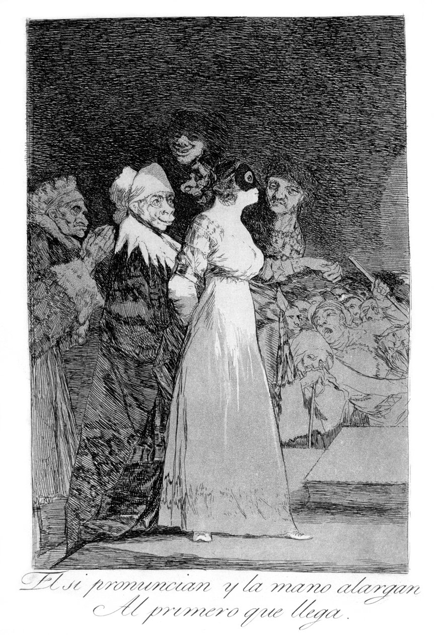 Řeknou ano a podají ruku prvnímu příchozímu, 1799 od Francisco de Goya