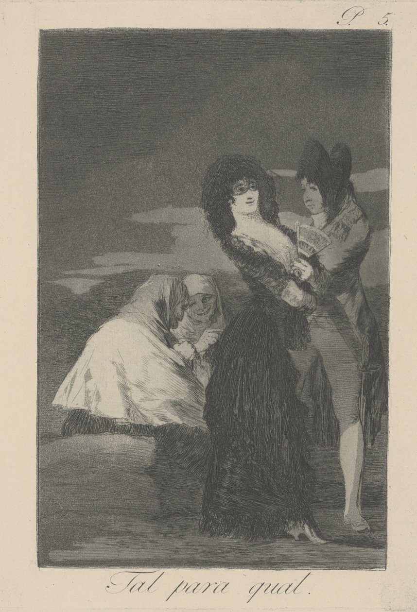 Dva od druhu (Tal para Qual) od Francisco de Goya