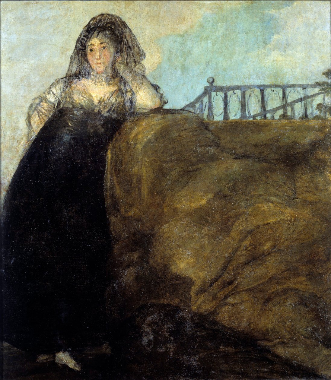 A manola, dona Leocadia Zorrilla Litografie od Francisca de Goya (1746-1828) Madrid 18. století, Muzeum Prado od Francisco de Goya