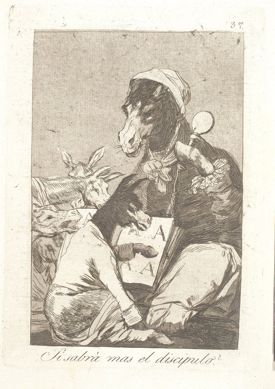 Ví student více než učitel? od Francisco de Goya