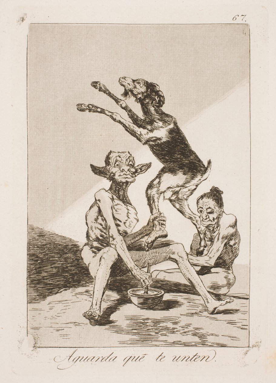 Počkejte, až se namaže mastí od Francisco de Goya