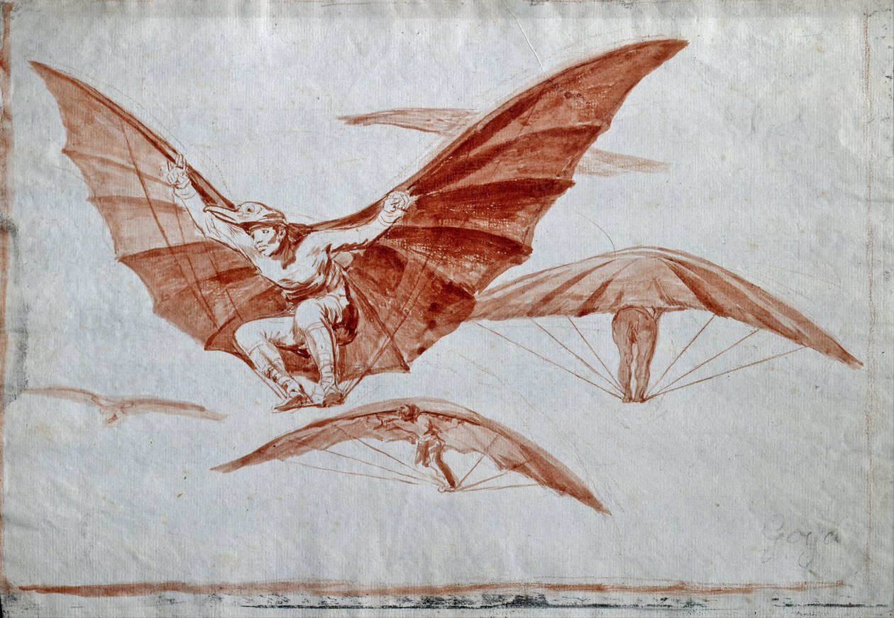 Způsoby létání, 1816 od Francisco de Goya