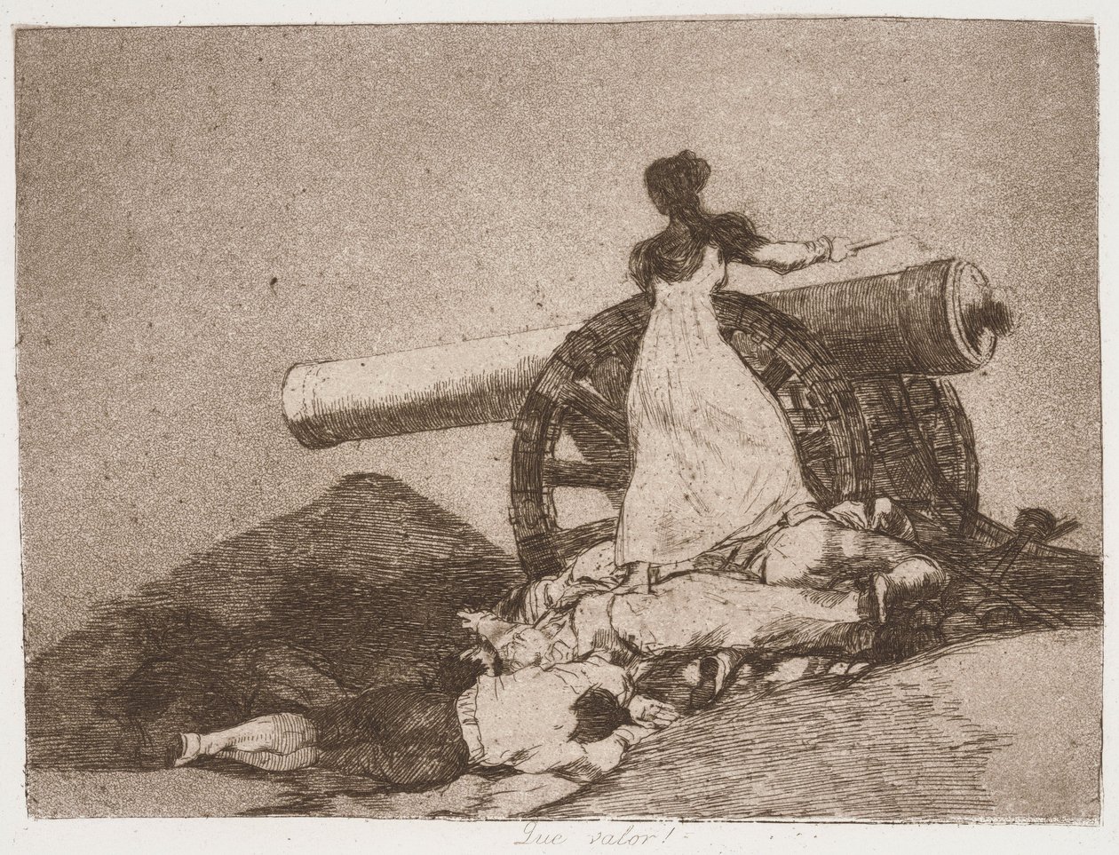„What Courage!“ (Jaká odvaha!) ze série „Válečné katastrofy“ od Francisco de Goya