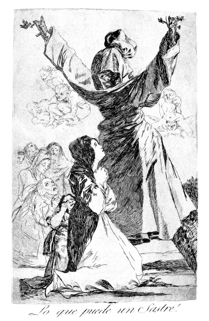 Co umí krejčí!, 1799 od Francisco de Goya