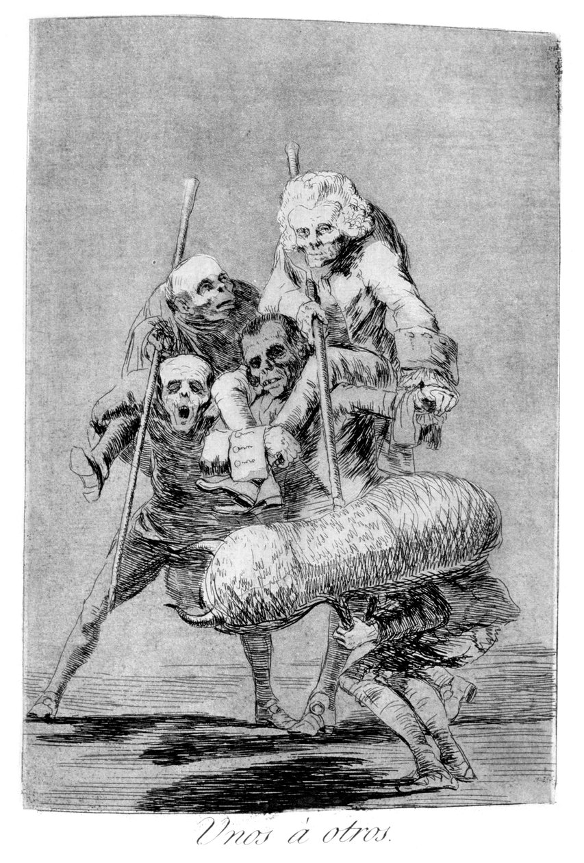 Co jeden dělá druhému, 1799 od Francisco de Goya