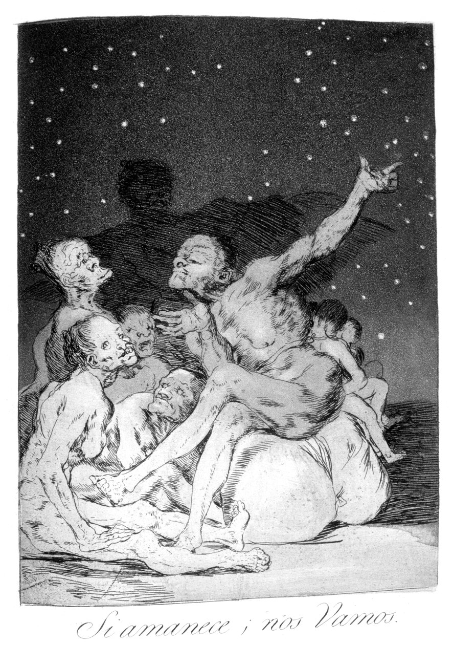 Když den přestane, budeme mít volno!, 1799 od Francisco de Goya