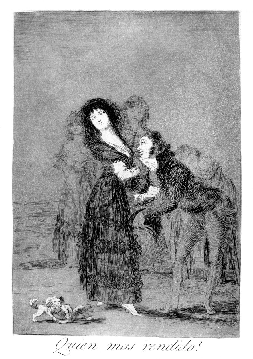 Který z nich je více překonán, 1799 od Francisco de Goya