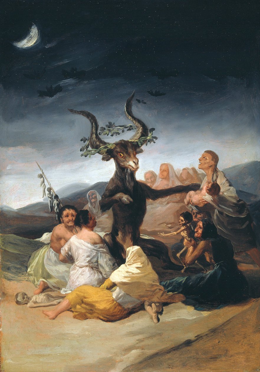 Čarodějnický sabat, 1797-1798 od Francisco de Goya