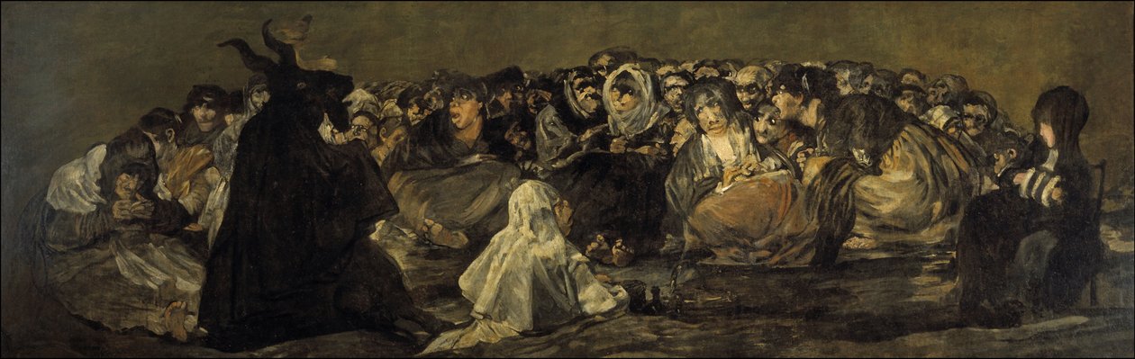 Čarodějnický sabat nebo Velký kozel od Francisco de Goya