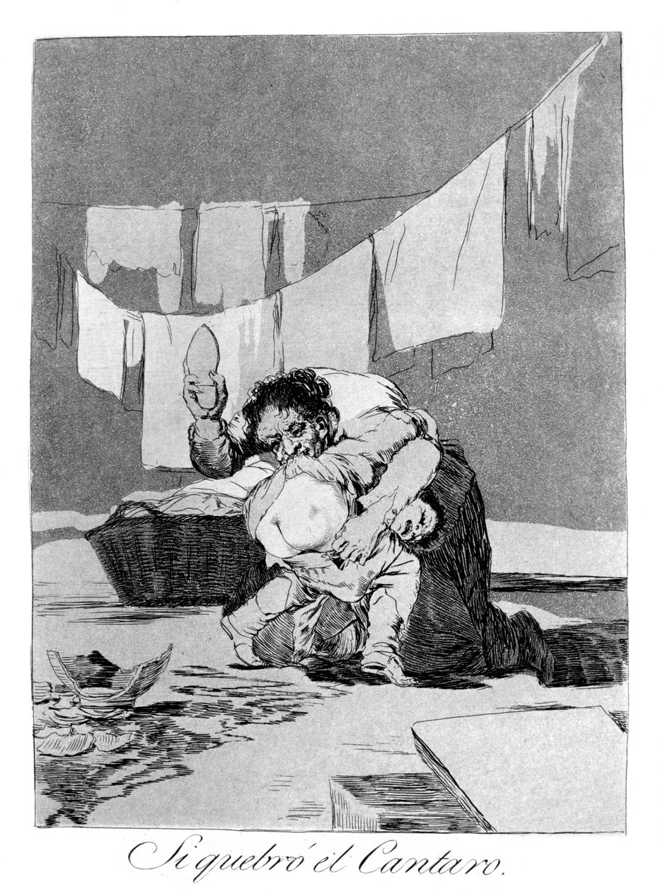 Ano, rozbil hrnec, 1799 od Francisco de Goya